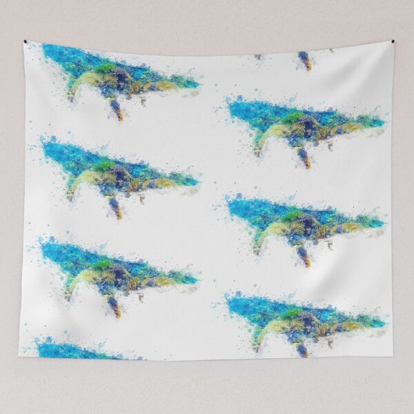 Item preview, Acuarela de arrecife de ballena jorobada designed and sold by DesignsofWhimsy.