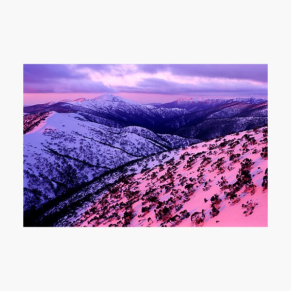 Item preview, Mount Hotham sunset designed and sold by Ern Mainka.