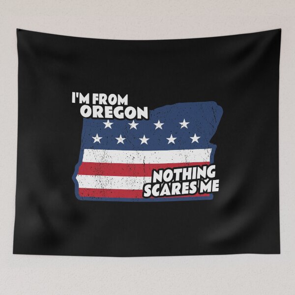 Item preview, Distressed I'm From Oregon Home State OR Nothing Scares Me design designed and sold by Merchking1.