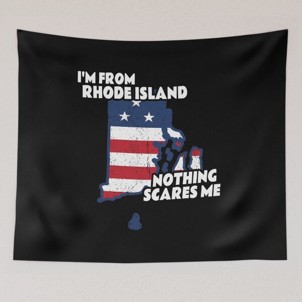 Item preview, Distressed I'm From Rhode Island State RI Nothing Scares Me design designed and sold by Merchking1.