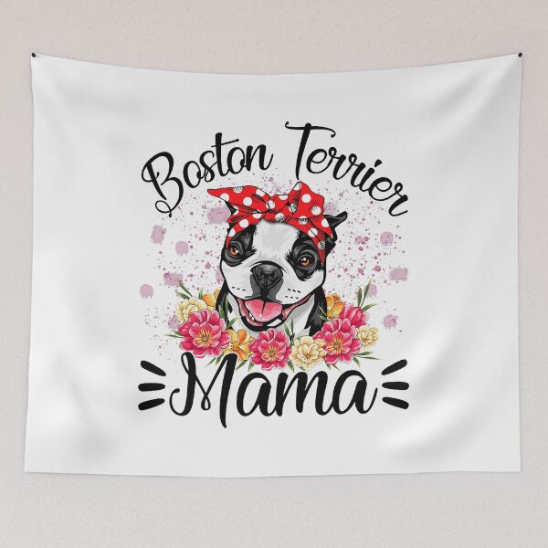 Item preview, Boston Terrier Mama Florals Cute Dog Mom Mothers Day designed and sold by BernardMurray.
