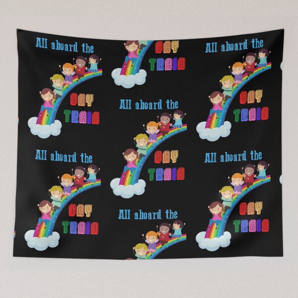 Item preview, All Aboard The Gay Train - Black designed and sold by Darien Spencer.