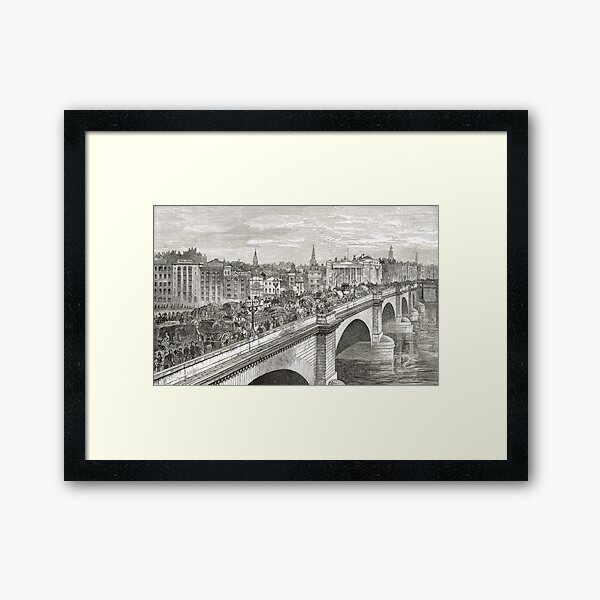 Item preview, London Bridge in the 19th Century designed and sold by artfromthepast.