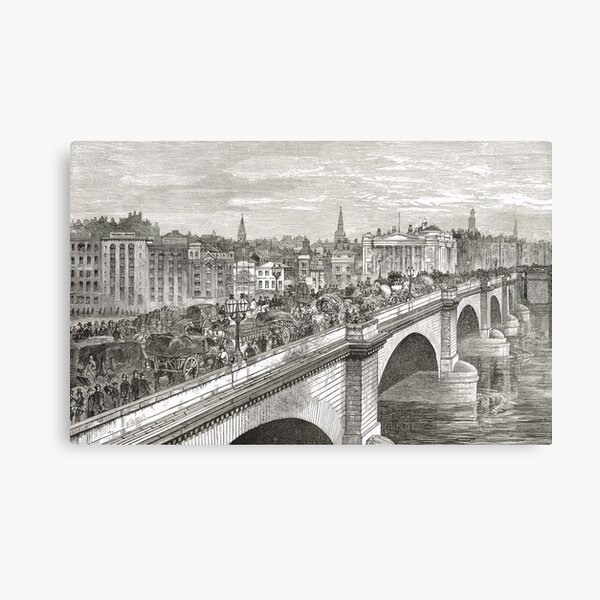 Item preview, London Bridge in the 19th Century designed and sold by artfromthepast.