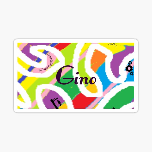 Gino - personalize your gift Sticker