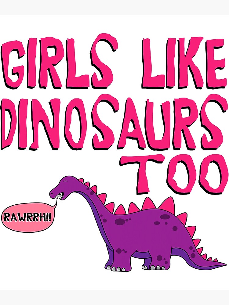 Jurassic Dinosaur Pink Personalized Girls Apron
