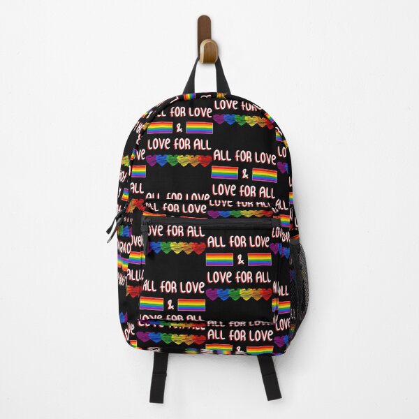 Item preview, All For Love & Love For All Gay Flag Rainbow LGBT Pride designed and sold by Darien Spencer.