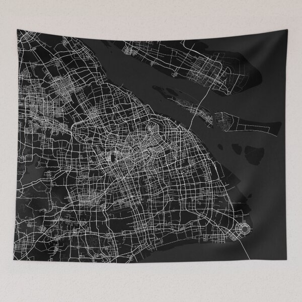 Item preview, Shanghai City Map of China - Full Moon designed and sold by deMAP.