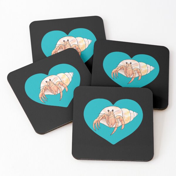 Item preview, Hermit Crab Blue Heart for Hermit Crab Lovers  designed and sold by Mochi-Merch.