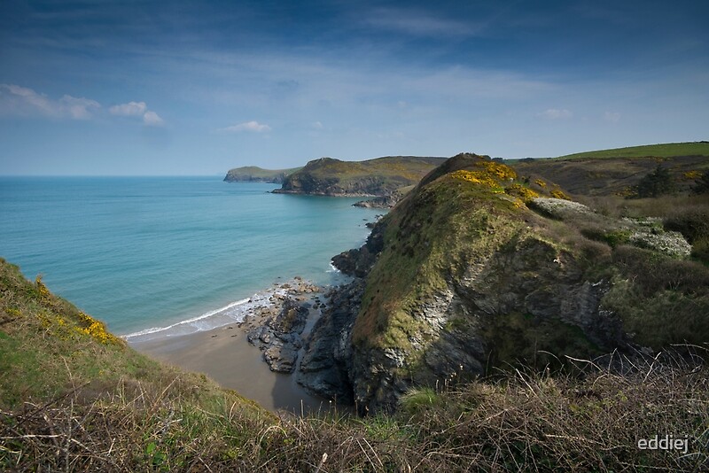 "Port Quin bay Cornwall" by eddiej Redbubble