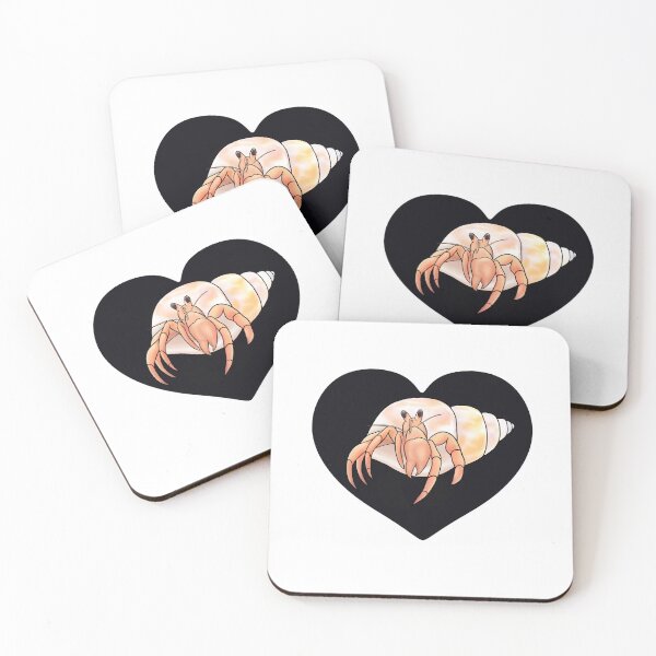 Item preview, Hermit Crab Black Heart for Hermit Crab Lovers  designed and sold by Mochi-Merch.