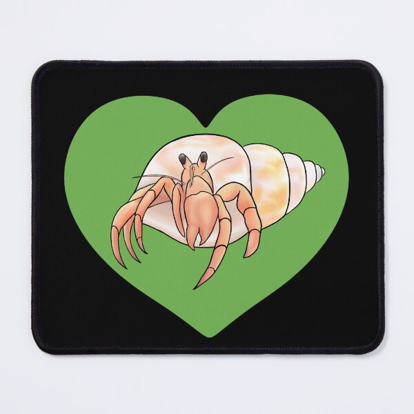 Item preview, Hermit Crab Green Heart for Hermit Crab Lovers designed and sold by Mochi-Merch.