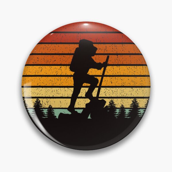 Item preview, Vintage Sunset Hiking Gift For Hikers and Mountaineers  designed and sold by MeyoshiGil99.