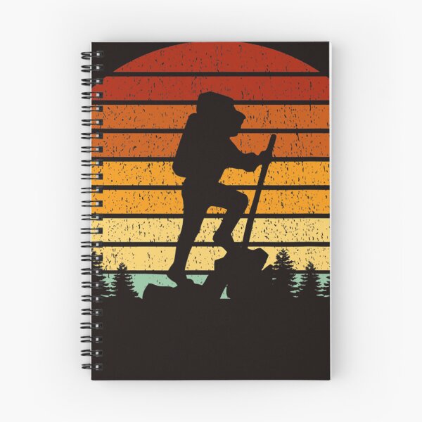 Item preview, Vintage Sunset Hiking Gift For Hikers and Mountaineers  designed and sold by MeyoshiGil99.