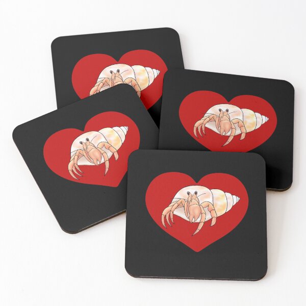 Item preview, Hermit Crab Red Heart for Hermit Crab Lovers  designed and sold by Mochi-Merch.