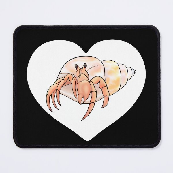 Item preview, Hermit Crab White Heart for Hermit Crab Lovers  designed and sold by Mochi-Merch.