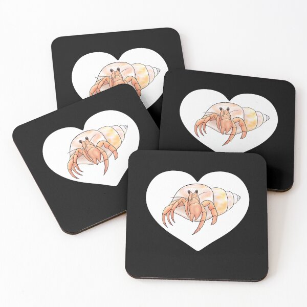 Item preview, Hermit Crab White Heart for Hermit Crab Lovers  designed and sold by Mochi-Merch.