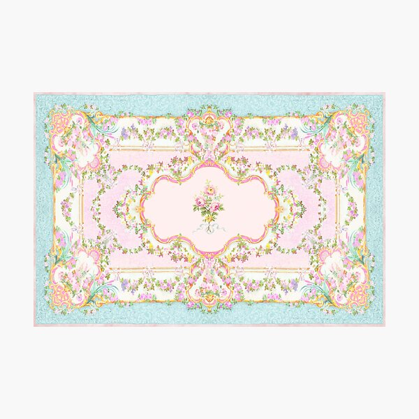 Item preview,  Panneau d'aquarelle florale rococo français designed and sold by Wendy Paula Patterson.