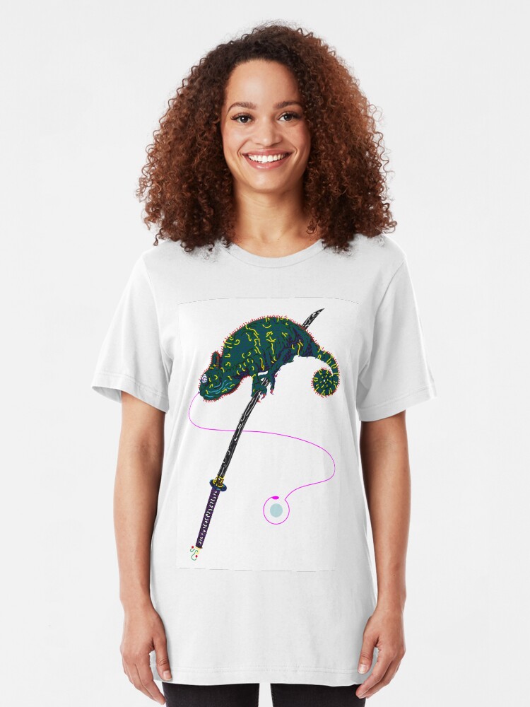 Alternative Ansicht von Samurai Chameleon Slim Fit T-Shirt
