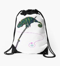 Samurai Chameleon Rucksackbeutel