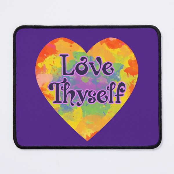Item preview, Love Thyself Tie Dye Heart Self Care designed and sold by MindfulMeta.