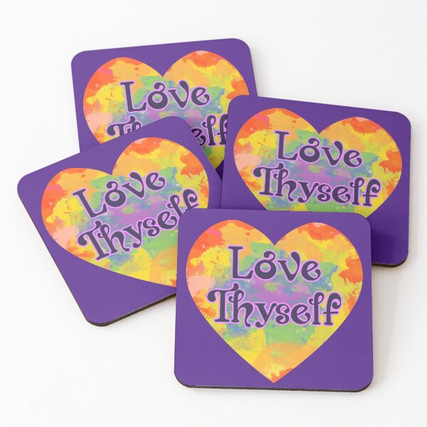 Item preview, Love Thyself Tie Dye Heart Self Care designed and sold by MindfulMeta.