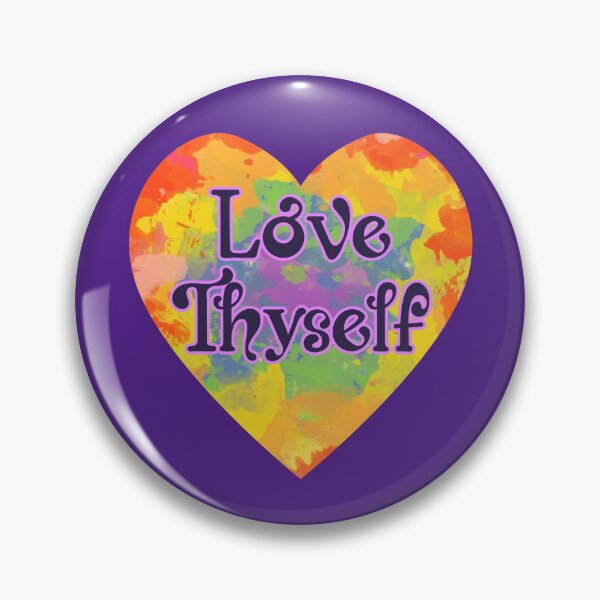 Aperçu de l'œuvre Aime-toi toi-même Tie Dye Heart Self Care créée et vendue par MindfulMeta.