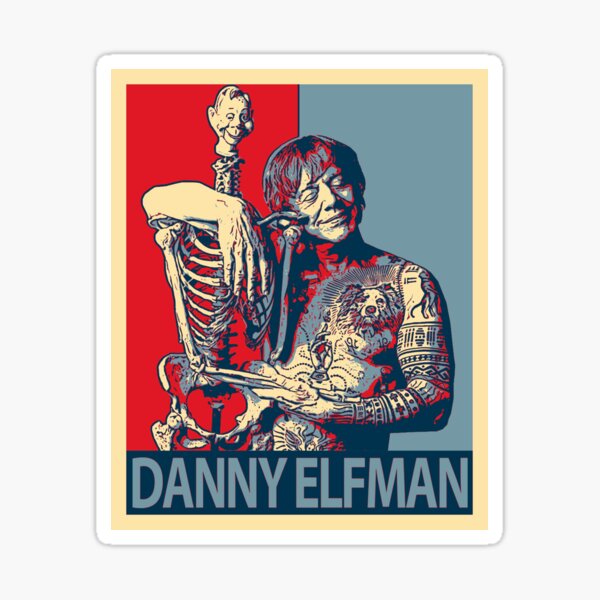 “Danny Elfman” Sticker by Hornetdesign | Redbubble