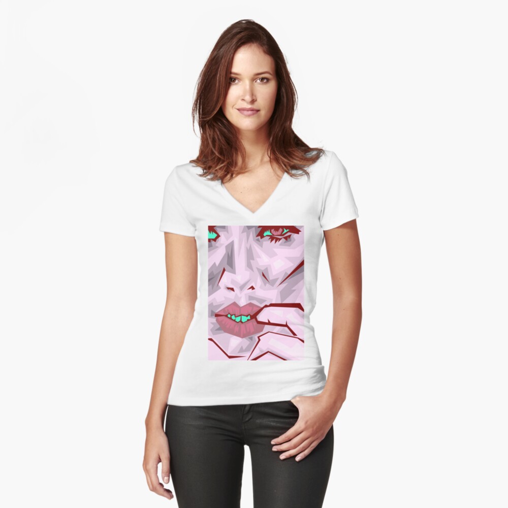Artikel-Vorschau von Tailliertes T-Shirt mit V-Ausschnitt, designt und verkauft von Rektozhan.