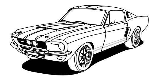 "Old School Mustang Outlines" Poster by MegaLawlz | Redbubble