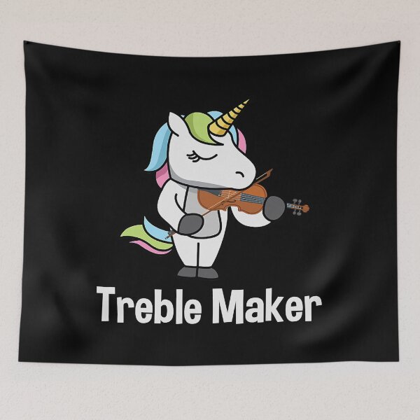 Item preview, Treble Maker Unicorn Violin - Violinist designed and sold by ibarrbeat.