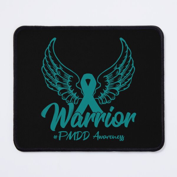 Item preview, Premenstrual Dysphoric Disorder PMDD Awareness Teal Ribbon With Wings Warrior Gift designed and sold by NAJMOSHOP.