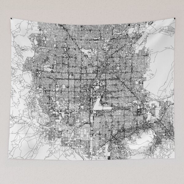 Item preview, Las Vegas White Map designed and sold by multiplicitymap.