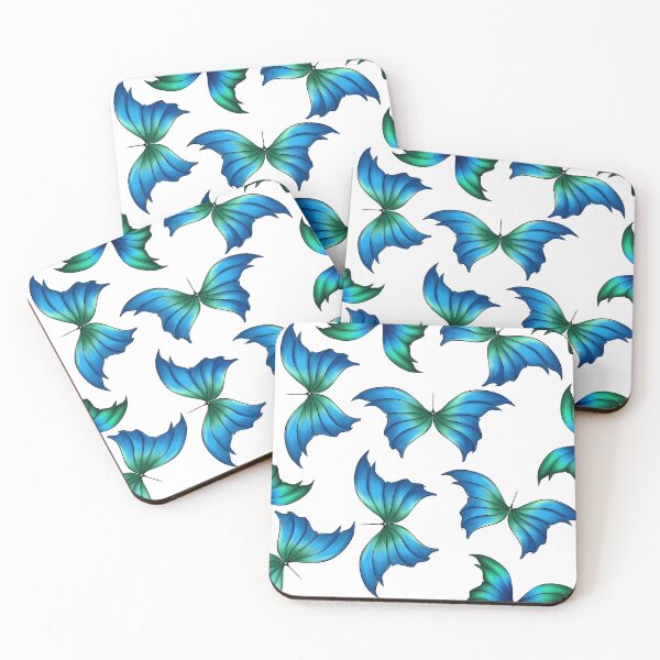 Item preview, Blue & Green Butterfly Pattern designed and sold by lezell.