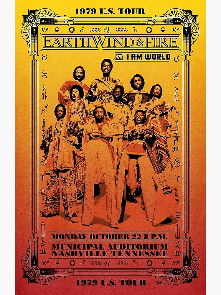 "Earth Wind and Fire 1979 Concert" Poster for Sale by petemunoz Redbubble