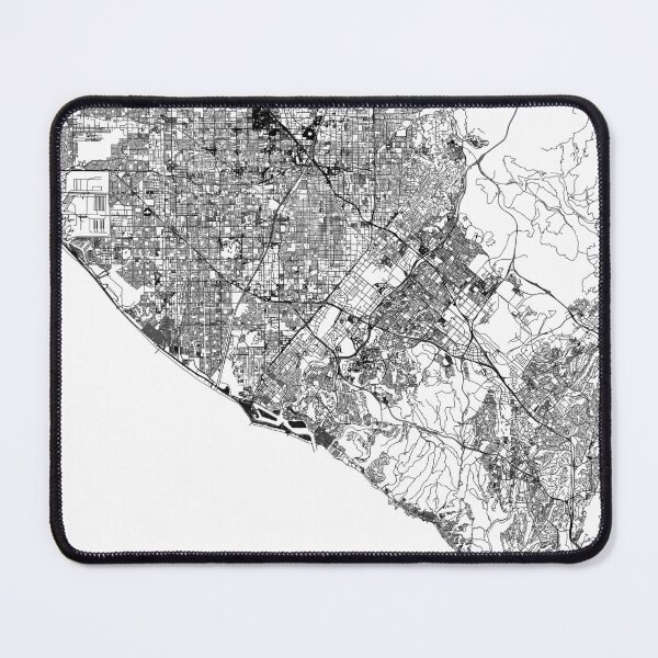 Item preview, Orange County White Map designed and sold by multiplicitymap.