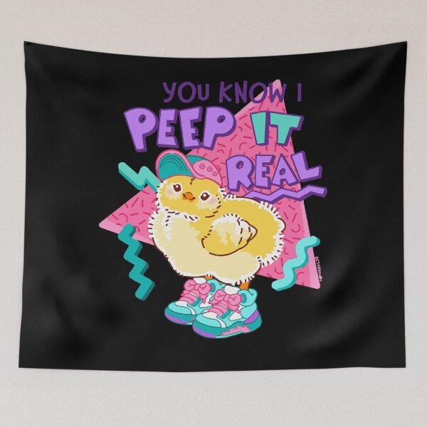 Item preview, 90s Baby Chick Peep it Real T-Shirt designed and sold by ShonvirGhuman.