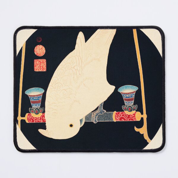 Item preview, CUTE WHITE MACAW BIRD. ITO JAKUCHU (1900) designed and sold by metaweb.