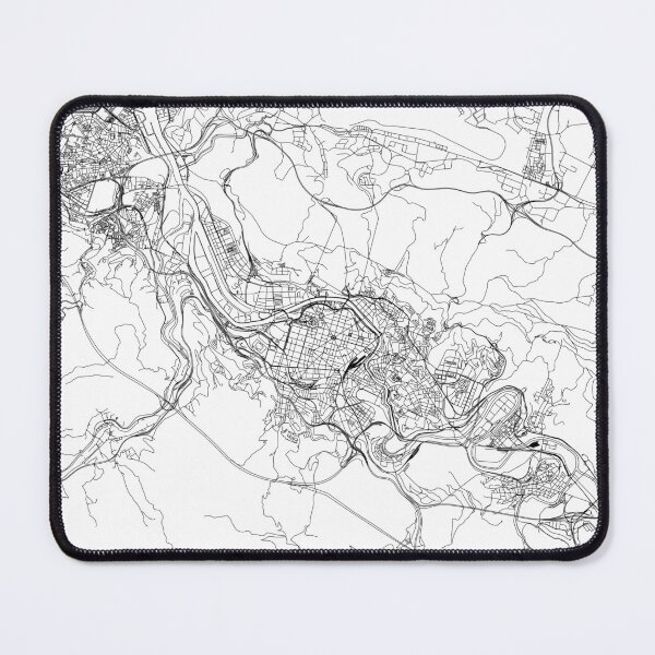 Item preview, Bilbao White Map designed and sold by multiplicitymap.