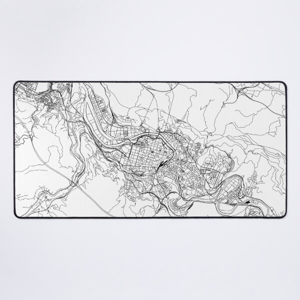 Item preview, Bilbao White Map designed and sold by multiplicitymap.