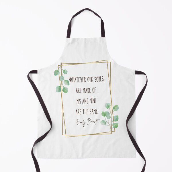 Item preview, Whatever our souls are made of his and mine are the same, Emily Bronte quote with a beautiful boho leaves and gold frame designed and sold by Auntieck.