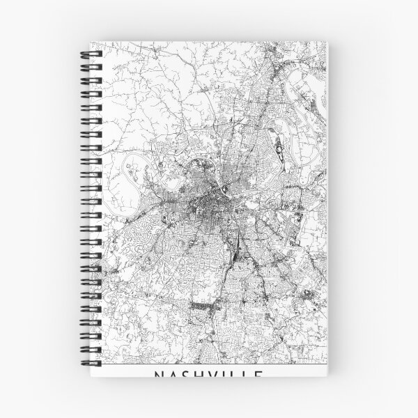 Item preview, Nashville White Map designed and sold by multiplicitymap.