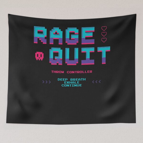 Item preview, Rage quit essential t shirt designed and sold by RahimEpps1.