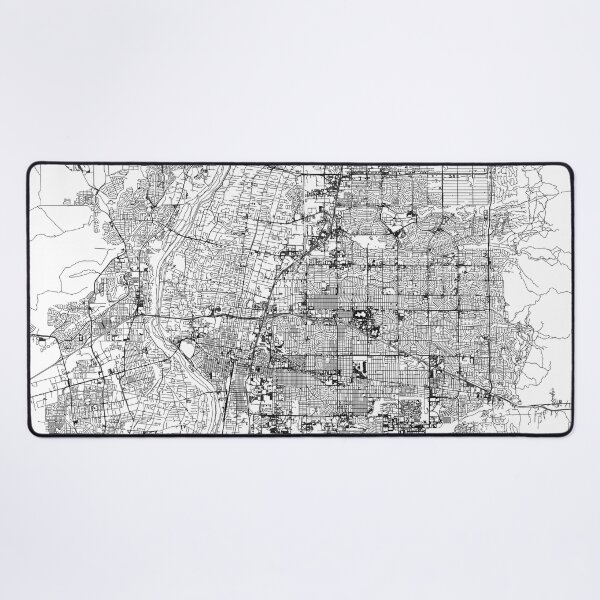 Item preview, Albuquerque White Map designed and sold by multiplicitymap.