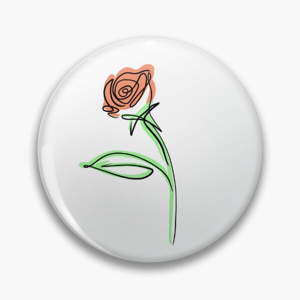Item preview, Rusty Rose - Single Line Drawing designed and sold by EdeeBeeDesign.