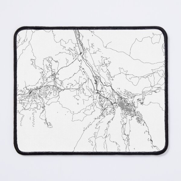 Item preview, Aspen White Map designed and sold by multiplicitymap.