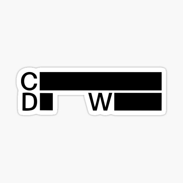 CHARLOTTE DE WITTE - LOGOTIPO Pegatina