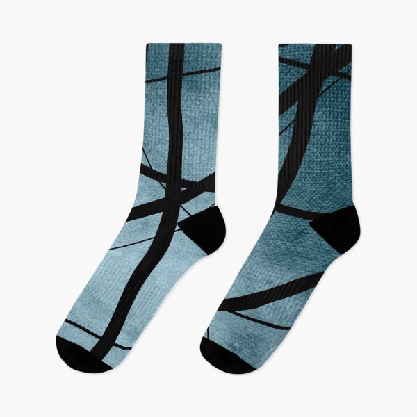 Item preview, Geometric Lines in Deep Turquoise designed and sold by UrbanEpiphany.