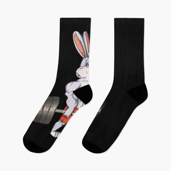 Item preview, Rabbit Weightlifting Funny Deadlift Fitness Easter Day designed and sold by Dressed For  Duty.