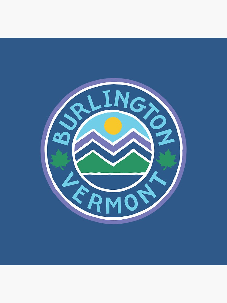Badge « Burlington, Vermont », par Redbubble